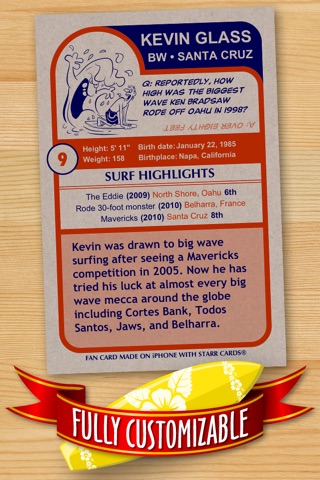Surfing Card Maker - Make Your Own Custom Surfing Cards with Starr Cards screenshot 2