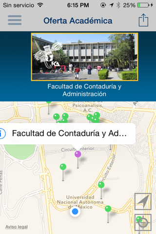 Oferta Licenciatura UNAM screenshot 3
