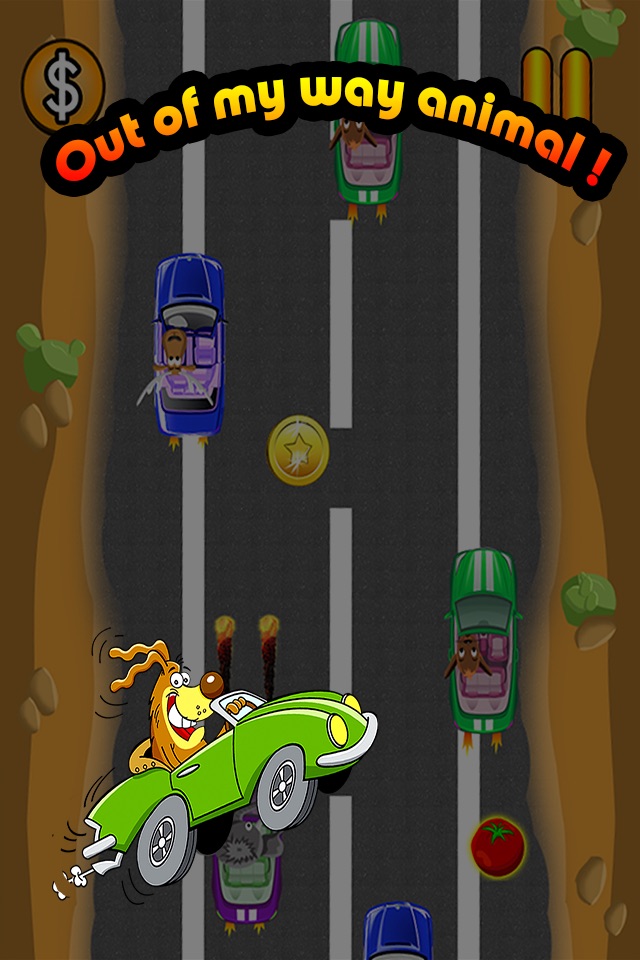 Animal mini fun car racing Games : Cut Off Free Lane To Win The Race screenshot 3