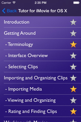 Tutor for iMovie for OS X screenshot 2