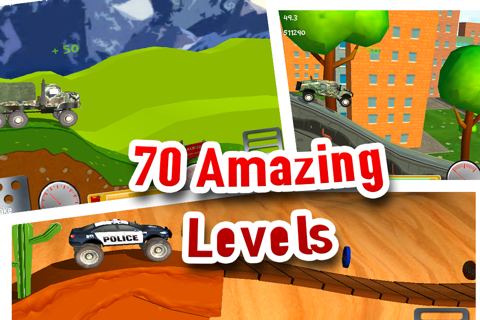 Monster Truck Hill Racing Free - 3D Real Alpine 4x4 Car Climbing screenshot 4