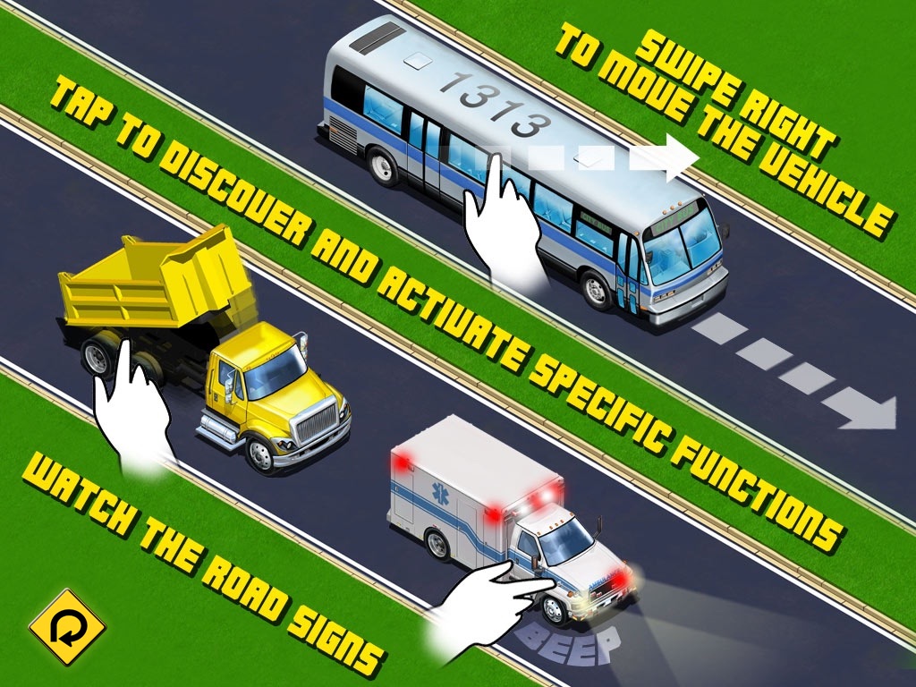 Kids Vehicles: City Trucks & Buses HD for the iPad screenshot 3