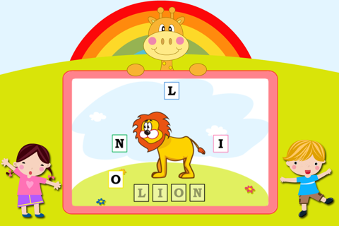 First Words Animals - Kids Preschool Spelling & Learning Game Free screenshot 3