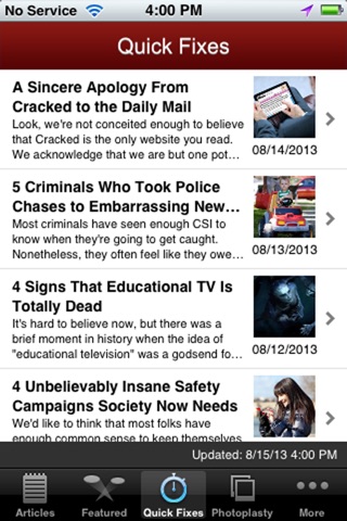 The Cracked Reader screenshot 3