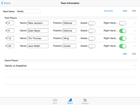 HockeyGameTrack screenshot 3