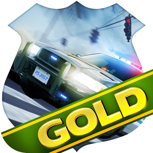 Police Car  Action Driver 3D Gold - Asphalt Burning Street Driving with Nitro iOS App