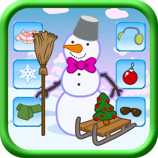 Snowman Festive Dressing up Game Pro - Kids Safe App NO Adverts