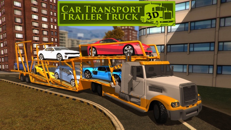 Car Transport Trailer Truck 3D screenshot-4