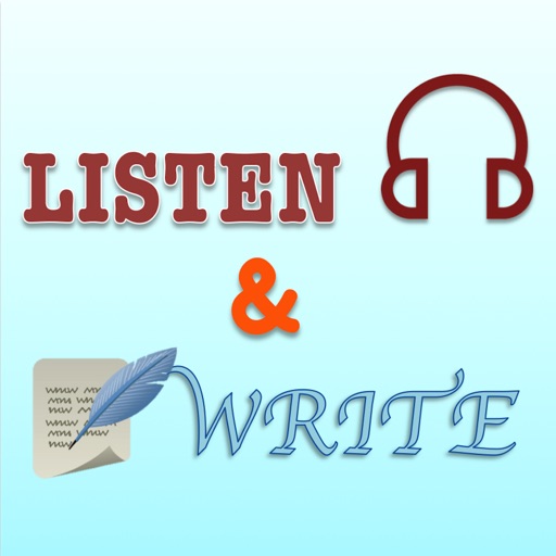 Listen and Write Icon