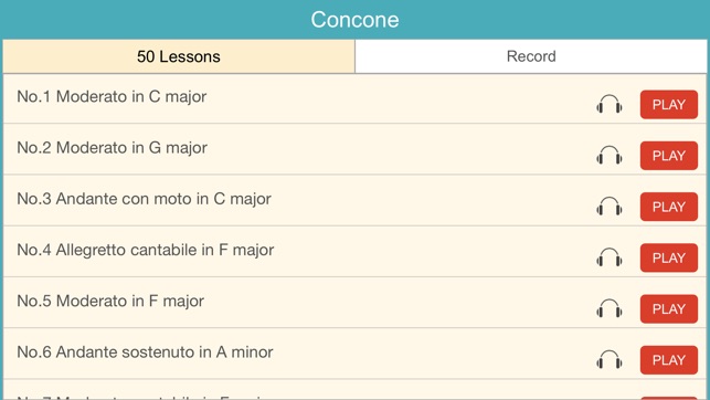 Concone 50 Lessons for Medium Voice