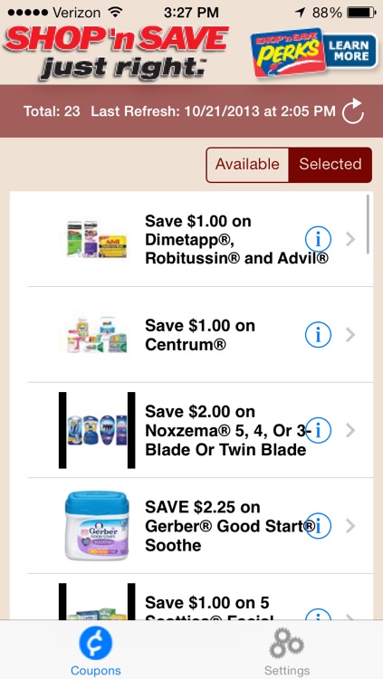 SHOP 'n SAVE Digital Coupons