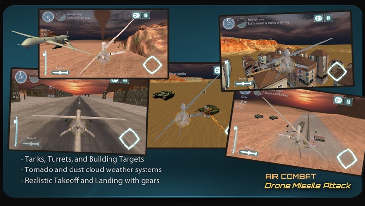 Air-Combat Drone Test Pilot Missile Attack Sim 3D