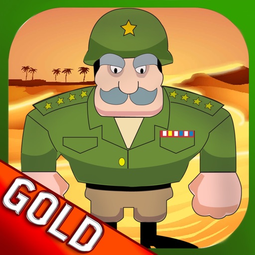 Ground army crushing enemy in the dune of the desert - Gold Edition icon
