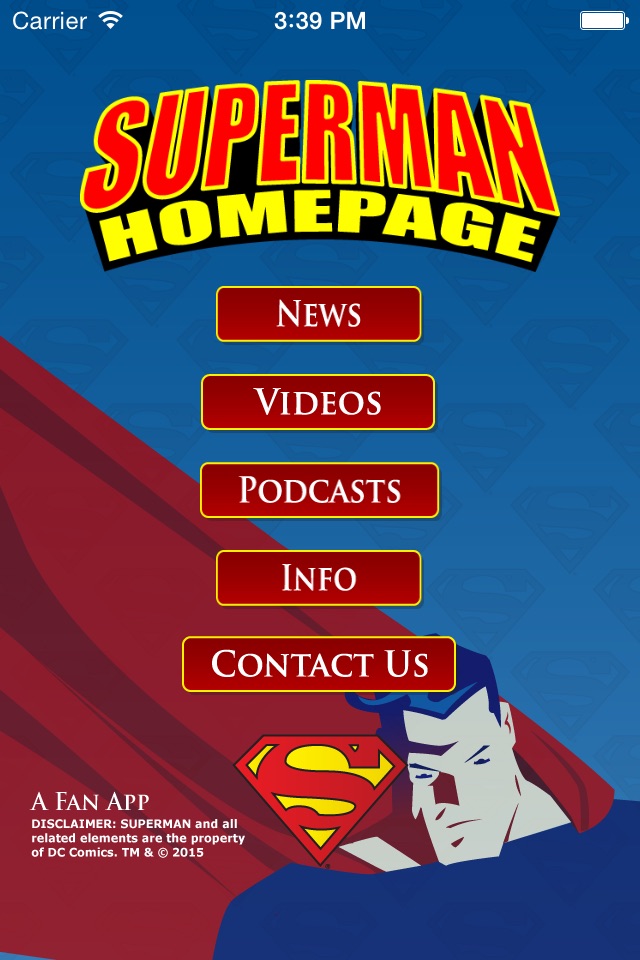 Superman Homepage screenshot 2