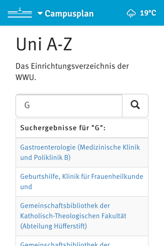 Campusplan screenshot 2