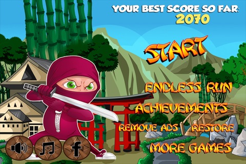 Dragon Eyes Ninja - Fierce Village Challenge Run Free screenshot 3