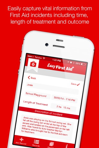 Easy First Aid - Incident & Treatment Record Keeping Tool screenshot 2