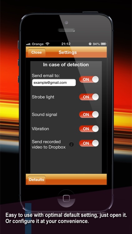 Motion sensor - hidden camera & video surveillance screenshot-4