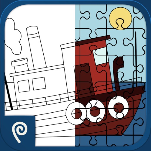 Color It Puzzle It: Boats Lite iOS App