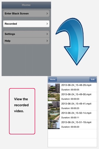 iBlack Video Recorder screenshot 2