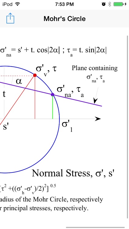 Mohr's Circle 2D screenshot-3