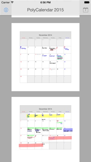 PolyCalendar 2016 - 時間表和手寫 -(圖5)-速報App