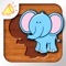 All-new cute animal puzzle game with voice recordings for toddlers and kids from ages 1 to 8 featuring over 60 adorable animals