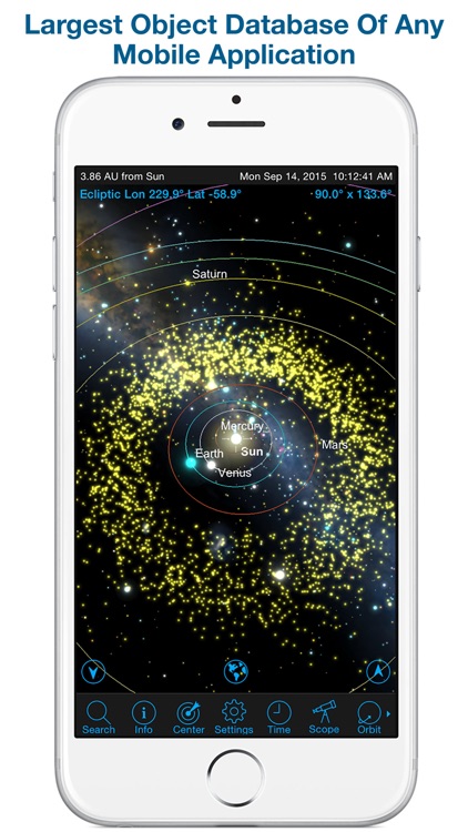 SkySafari 4 Pro: Professional Telescope Astronomy!  Explore Sun, Moon, Mars, Stars, Planets, and Satellites!  Go where NASA space missions have not!