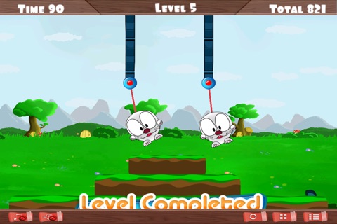 Rabbit Circus Rope Connect - Cute Bunny Carrots Collecting Craze FREE by Pink Panther screenshot 3