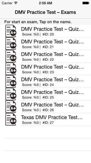 USA - Driver Practice Test