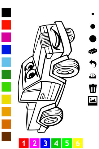 A Cars Coloring Book for Children: Learn to color a racing car, SUV, tractor, truck and more screenshot 4
