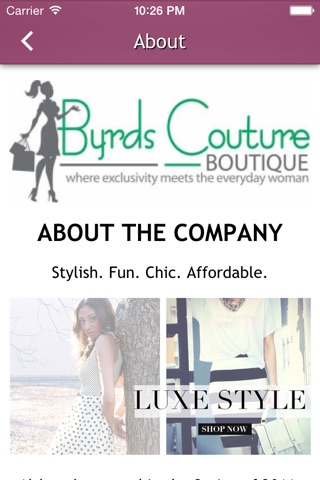 BYRDS Couture Boutique screenshot 3