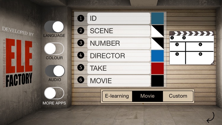 Clapperboard Video Slate