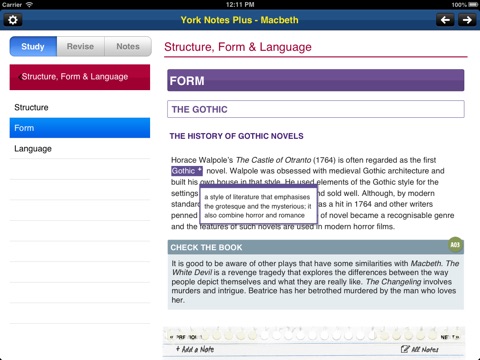 Macbeth York Notes AS and A2 for iPad screenshot 2