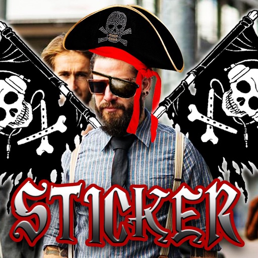 Caribbean Pirate Tattoo - Image Sticker, Pic Frame & Photo Editor icon