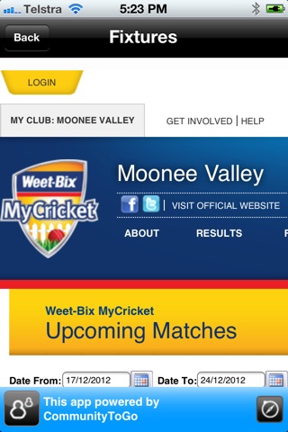 Moonee Valley Cricket Club screenshot 3