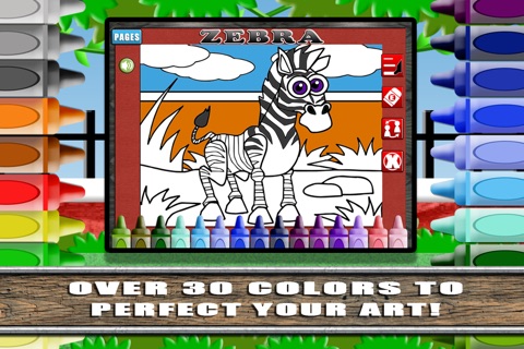 Coloring World: My Zoo Animal Friends Draw & Color Book for Kids FREE screenshot 4