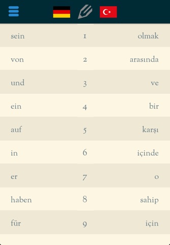Easy Learning German - Translate & Learn vocabulary - 60+ languages, Quizz, Frequent words lists screenshot 2