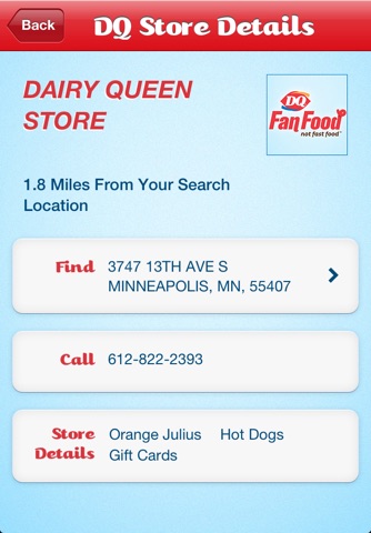 DQ Restaurant Finder screenshot 3