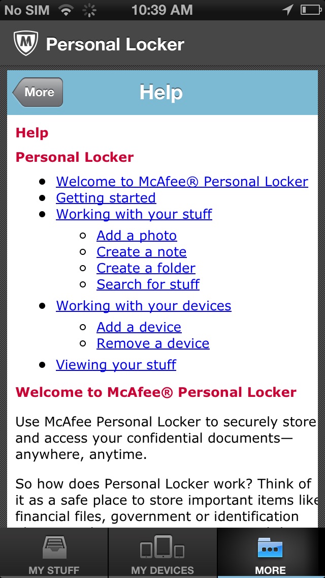 MCAFEE PERSONAL LOCKER 1.5.0 IOS GAME GIẢI TRÍ MCAFEE PERSONAL LOCKER 1.5.0 IOS