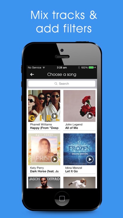 UpDown Videos - Collage, clone or add music using front and back camera