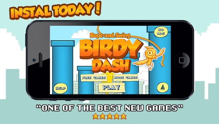 Flappy Dash - Tiny Bird Flying Through The Jungle FREE screenshot-4