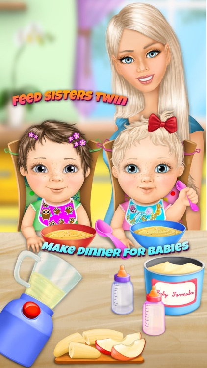 Sweet Baby Girl Twin Sisters Care - Kids Game by APIX Educational Systems