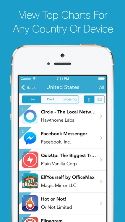 Ranked - App Rank Notifications & Charts