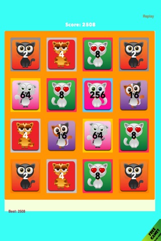 2048 Cute Kittens Craze - Addictive Cat Match Game screenshot 4