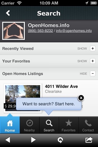 OpenHomes.info screenshot 2