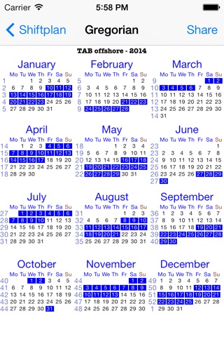 Shiftplan screenshot 3