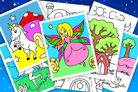 Kids Coloring Book - Fairy Doodle screenshot 4