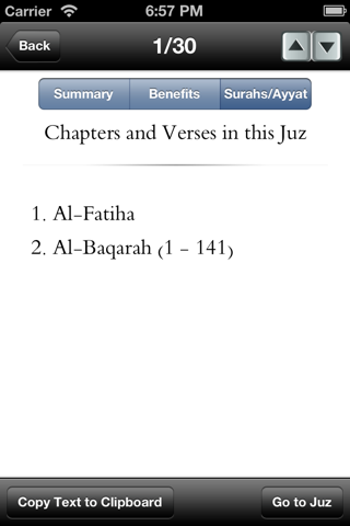 A Summary of the Quran: Juz by Juz screenshot 4