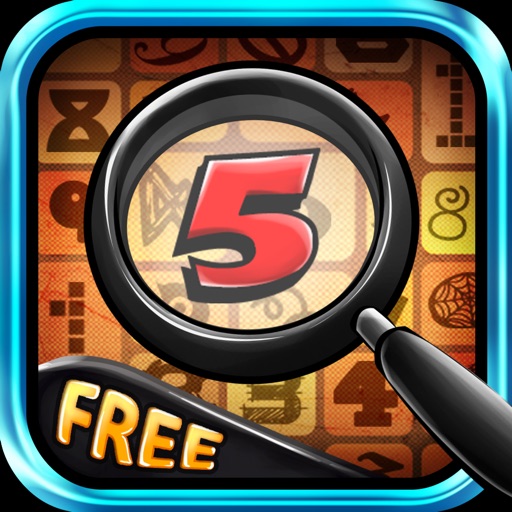 Hidden Objects: Retro Numbers HD, Free Game icon
